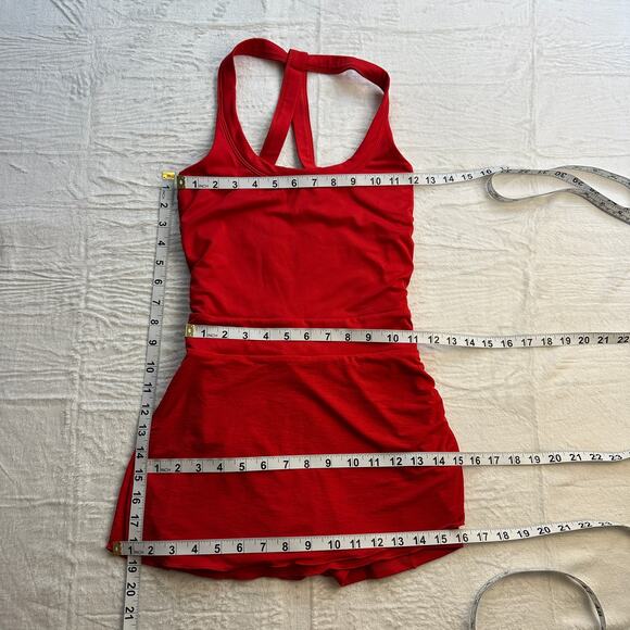 FP Movement Free People Little Bit of Love Skortsie Shortsie Winterberry Red XS - Picture 15 of 15